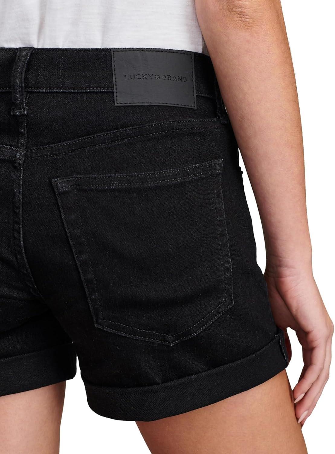 imageLucky Brand Womens Mid Rise Ava ShortClean Black