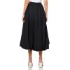 Lucky Brand Womens Bubble Poplin Maxi Skirt(Caviar)