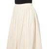 Lucky Brand Womens Bubble Poplin Maxi Skirt(Whisper White)