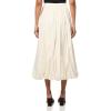 Lucky Brand Womens Bubble Poplin Maxi Skirt(Whisper White)