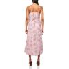 Lucky Brand Womens Floral Lace Trimmed Slip Dress(Pink Floral)