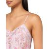Lucky Brand Womens Floral Lace Trimmed Slip Dress(Pink Floral)