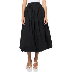 Lucky Brand Womens Bubble Poplin Maxi Skirt(Caviar)