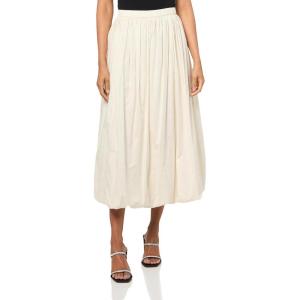 Lucky Brand Womens Bubble Poplin Maxi Skirt(Whisper White)