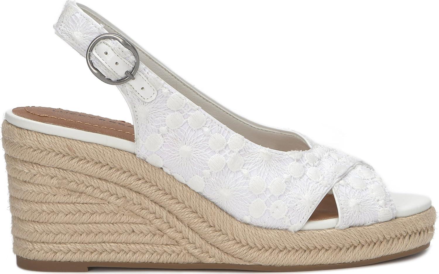 imageLucky Brand Womens Cyrila Wedge SandalWhite Lace