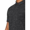 Lucky Brand Mens Linen Short Sleeve Button Up Shirt(Black)