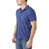 Lucky Brand Mens Linen Short Sleeve Button Up Shirt(Blue Depths)
