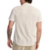 Lucky Brand Mens Linen Short Sleeve Button Up Shirt(Bright White)