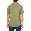 Lucky Brand Mens Linen Short Sleeve Button Up Shirt(Olivine)