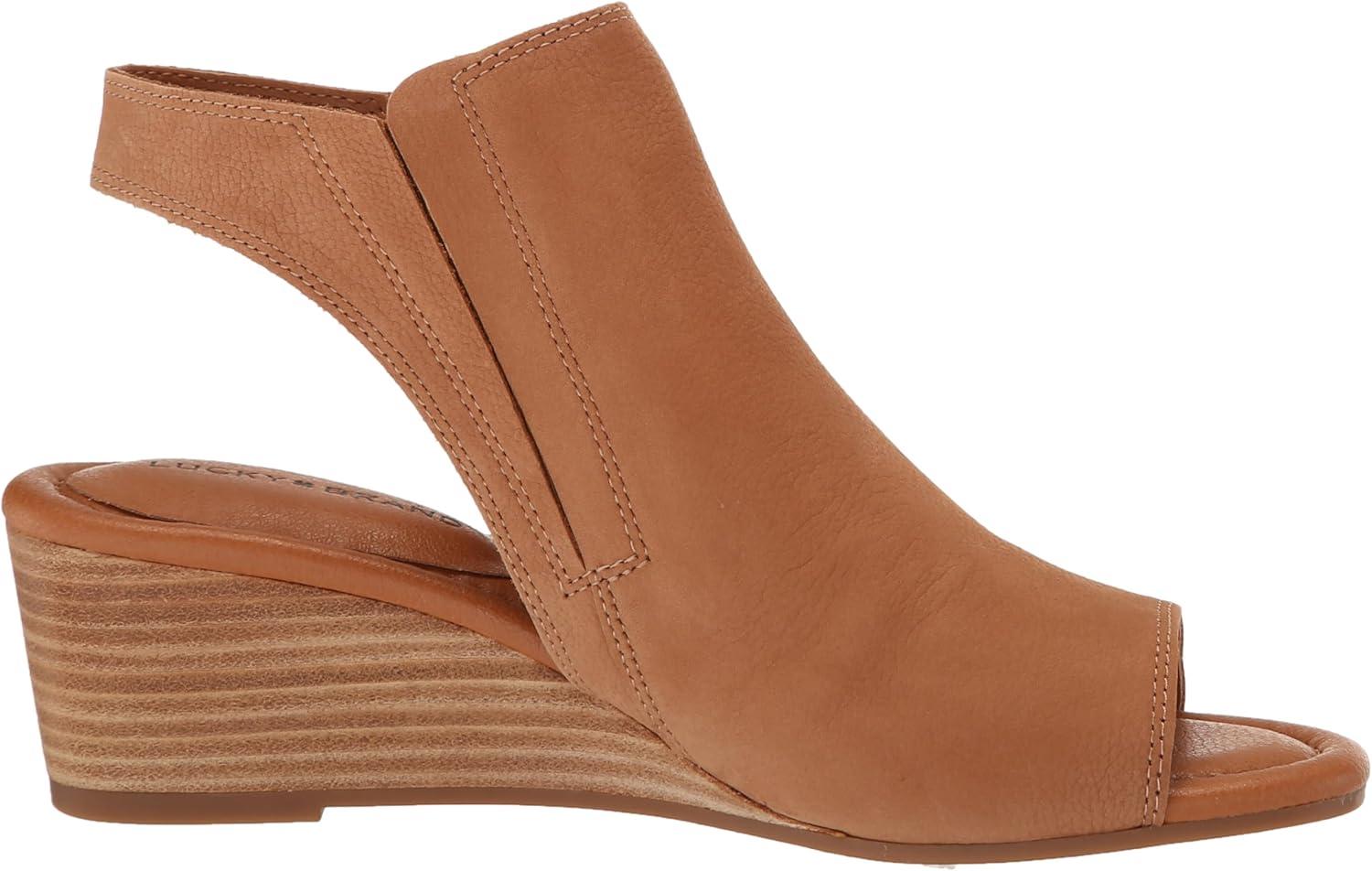 imageLucky Brand womens Movisa Wedge SandalLatte