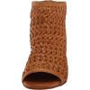 Lucky Brand womens Mofira Woven Peep Toe Bootie(Tan)