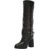 Lucky Brand womens Nathari Fold-over Boot(Black)