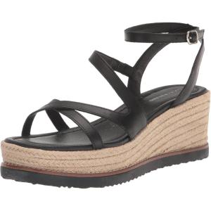 Lucky Brand womens Carolie Espadrille Wedge Sandal(Black)