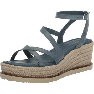 Lucky Brand womens Carolie Espadrille Wedge Sandal(Natural Blue)