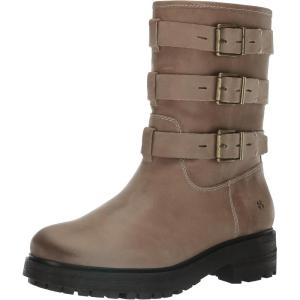 Lucky Brand womens Cheviss Motorcycle Boot(Silver Cloud)