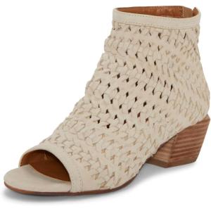 Lucky Brand womens Mofira Woven Peep Toe Bootie(Smoke Grey)