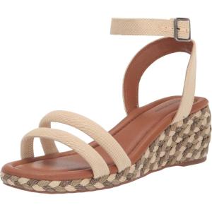 Lucky Brand womens Naylicia Braided Wedge SandalWedge Sandal(Vanilla)