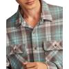 Lucky Brand Mens Brushed Long Sleeve Knit Shirting(Blue Multi)