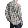 Lucky Brand Mens Brushed Long Sleeve Knit Shirting(Blue Multi)