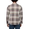 Lucky Brand Mens Brushed Long Sleeve Knit Shirting(Brown Multi)