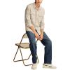 Lucky Brand Mens Brushed Long Sleeve Knit Shirting(Heather Grey)