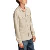 Lucky Brand Mens Brushed Long Sleeve Knit Shirting(Heather Grey)