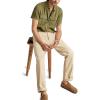 Lucky Brand Mens Short Sleeve Double Weave Utility Shirt(Deep Lichen Green)