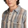 Lucky Brand Mens Vintage Dobby Twill Workshirt(Blue Multi)