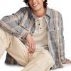 Lucky Brand Mens Vintage Dobby Twill Workshirt(Blue Multi)