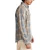Lucky Brand Mens Vintage Dobby Twill Workshirt(Blue Multi)