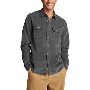 Lucky Brand Mens Corduroy Workshirt(Dark Slate)