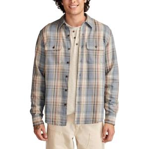 Lucky Brand Mens Vintage Dobby Twill Workshirt(Blue Multi)