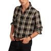 Lucky Brand Mens Herringbone Humboldt(Black Plaid)