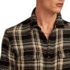 Lucky Brand Mens Herringbone Humboldt(Black Plaid)