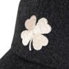 Lucky Brand unisex-adult Wool Embroidered Baseball Cap With Adjustable Straps for Men and Women (One Size Fits Most)(Clover – Grey)