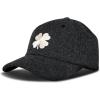 Lucky Brand unisex-adult Wool Embroidered Baseball Cap With Adjustable Straps for Men and Women (One Size Fits Most)(Clover – Grey)