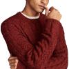 Lucky Brand Mens Cable Crew Neck Sweater(Cabernet)