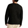 Lucky Brand Mens Cable Crew Neck Sweater(Dark Black)