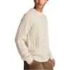 Lucky Brand Mens Cable Crew Neck Sweater(Tofu)