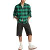 Lucky Brand mens Plaid Cloud Soft Flannel(Green Multi)