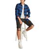 Lucky Brand mens Plaid Cloud Soft Flannel(Navy Multi)