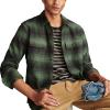 Lucky Brand mens Plaid Cloud Soft Flannel(Olive Multi)