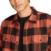 Lucky Brand mens Plaid Cloud Soft Flannel(Orange Multi)