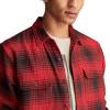 Lucky Brand mens Plaid Cloud Soft Flannel(Red Multi)