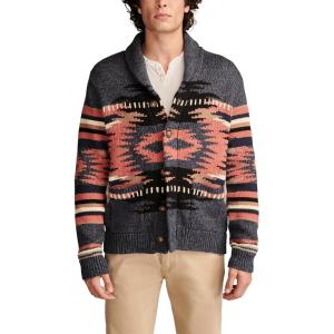 Lucky Brand Mens Southwest Shawl Cardigan(Denim Multi)