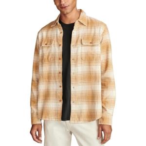 Lucky Brand mens Plaid Cloud Soft Flannel(Cream Multi)