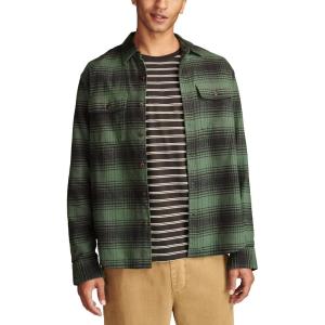 Lucky Brand mens Plaid Cloud Soft Flannel(Olive Multi)