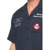 Lucky Brand Mens Ford Mechanic Short Sleeve Shirt(Blue Nights)