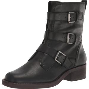 Lucky Brand Women’s Katriny Motorcycle Boot Ankle(Black)