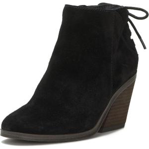 Lucky Brand womens Mikasi Lace-up Bootie(Black)